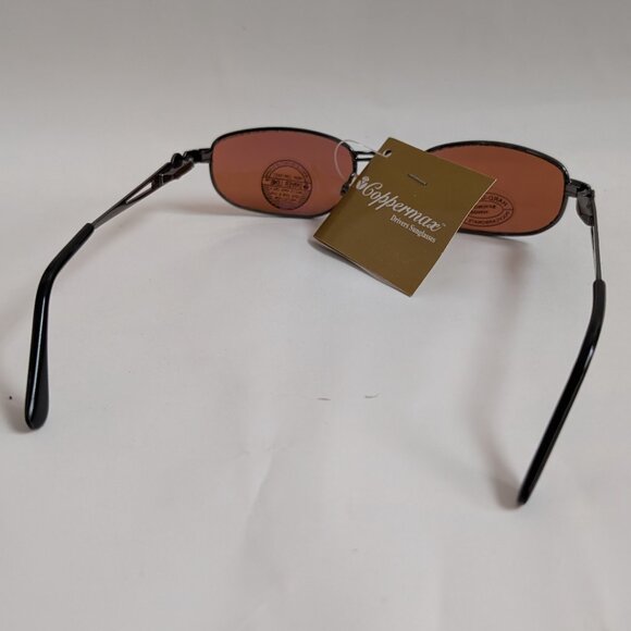 NWT True Vintage Bison style rectangular Coppermax Eyewear fashion sunglasses - Picture 3 of 10
